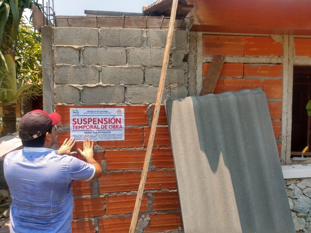 Gobierno Distrital ordenó suspensión de obras en construcciones ilegales Gobierno Distrital ordenó suspensión de obras en construcciones ilegales