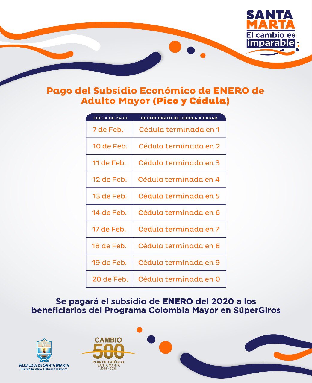 Alcaldía inicia este viernes el pago de subsidios a 12 mil beneficiarios del Programa Adulto Mayor