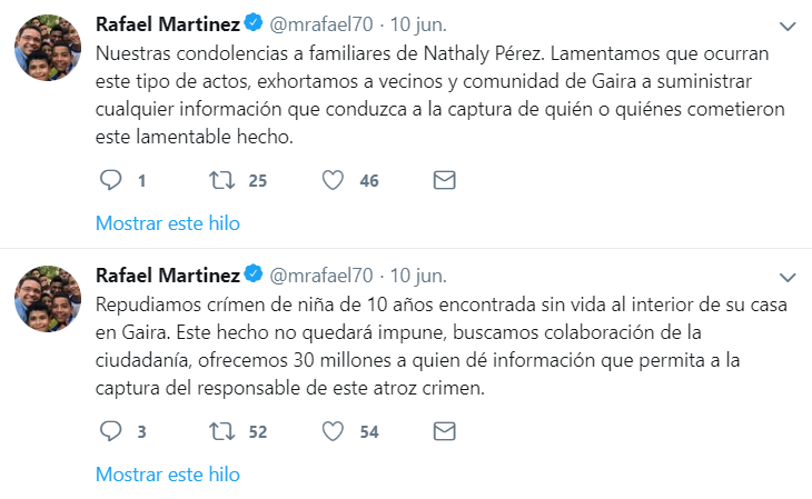 Alcaldía ofrece $30 millones de recompensa por asesinato de menor en Gaira Alcaldía ofrece $30 millones de recompensa por asesinato de menor en Gaira