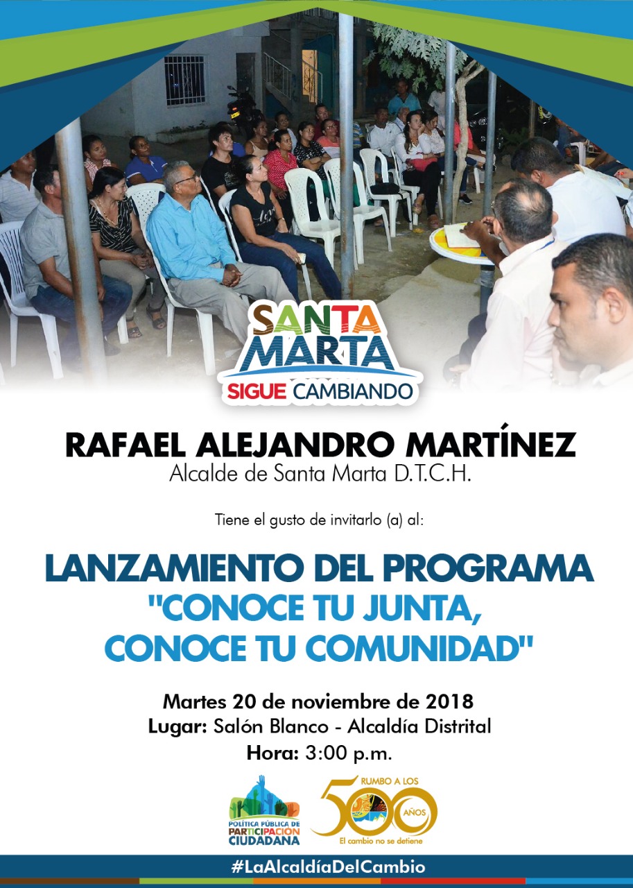 Distrito lanzará este martes programa para líderes ‘Conoce tu junta, conoce tu comunidad’ Distrito lanzará este martes programa para líderes ‘Conoce tu junta, conoce tu comunidad’