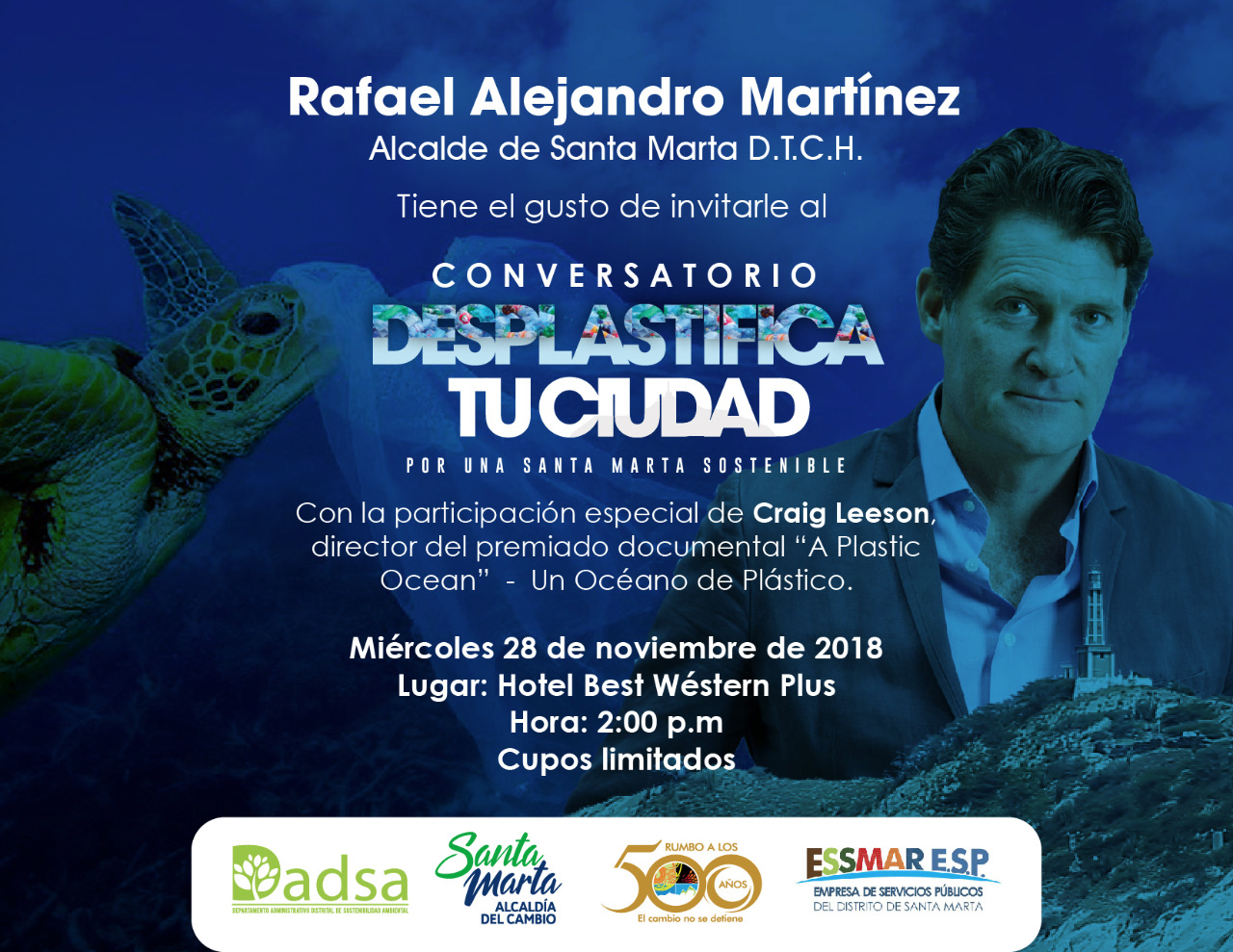 Cineasta de famoso documental ‘Un océano de Plástico’, invitado especial en foro ambiental del Dadsa