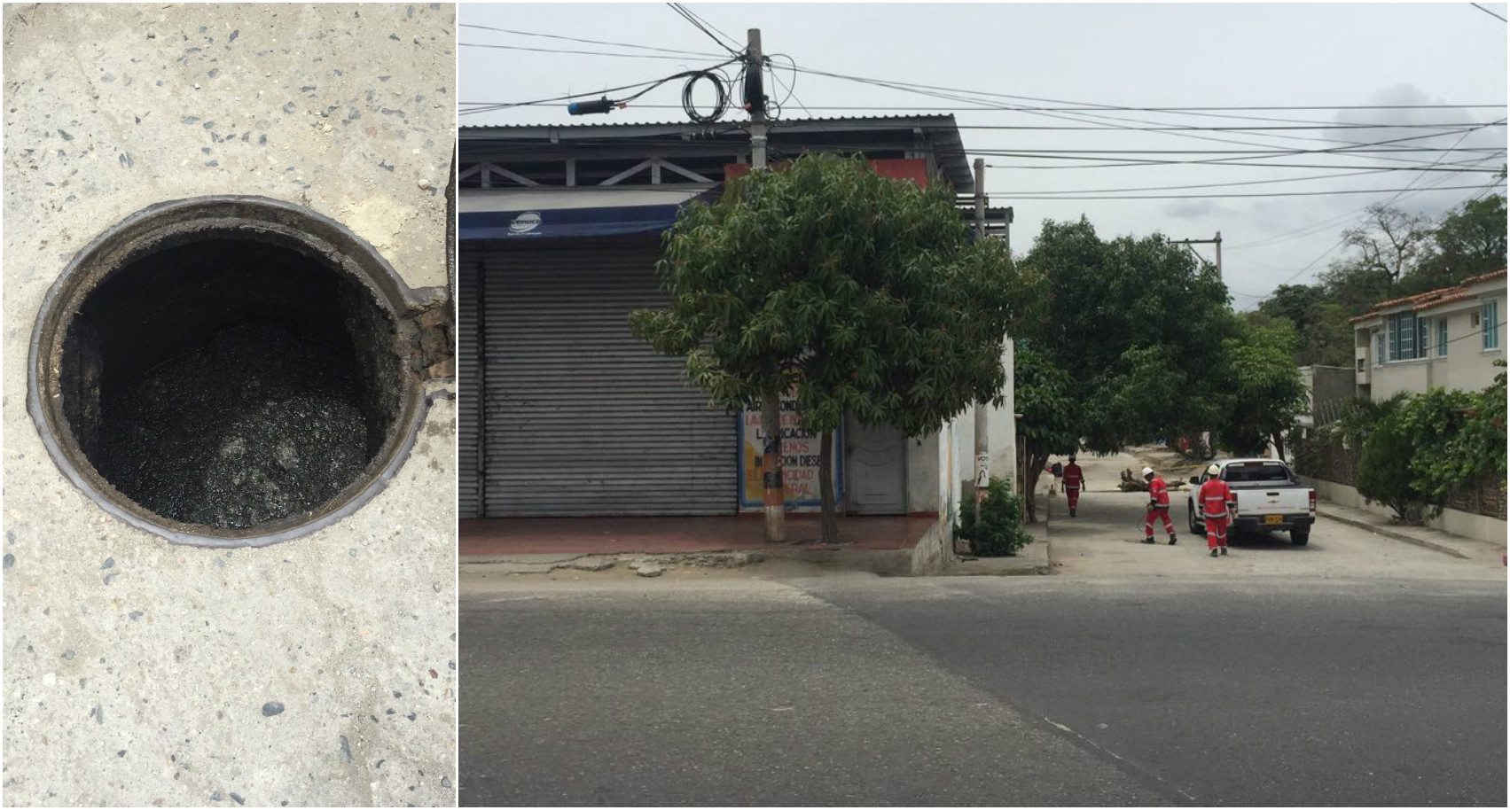 Dadsa cierra serviteca para contrarrestar el taponamiento de manholes en Gaira