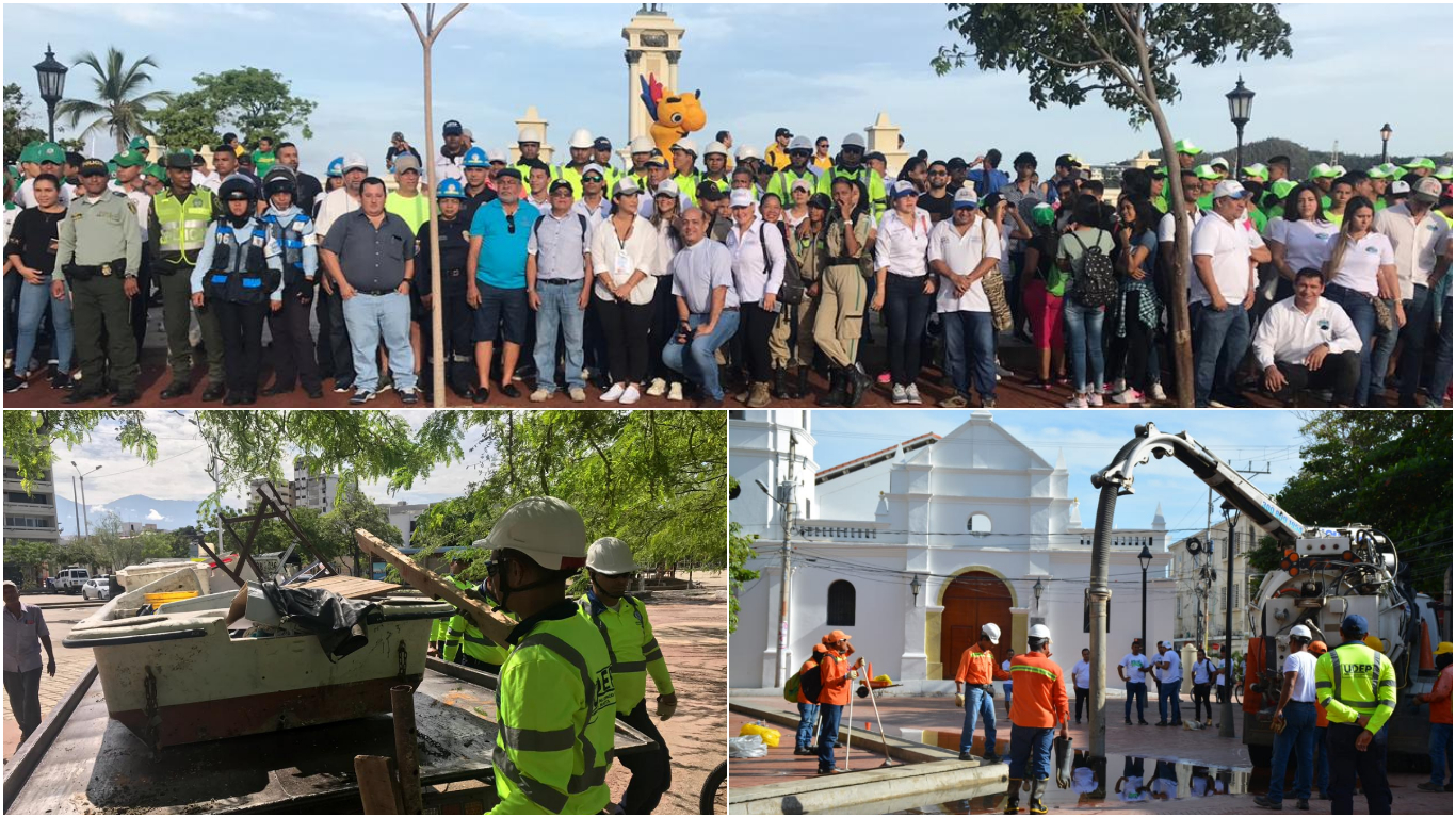 Con éxito culminó La Gran Jornada de Limpieza y Embellecimiento del Centro Histórico