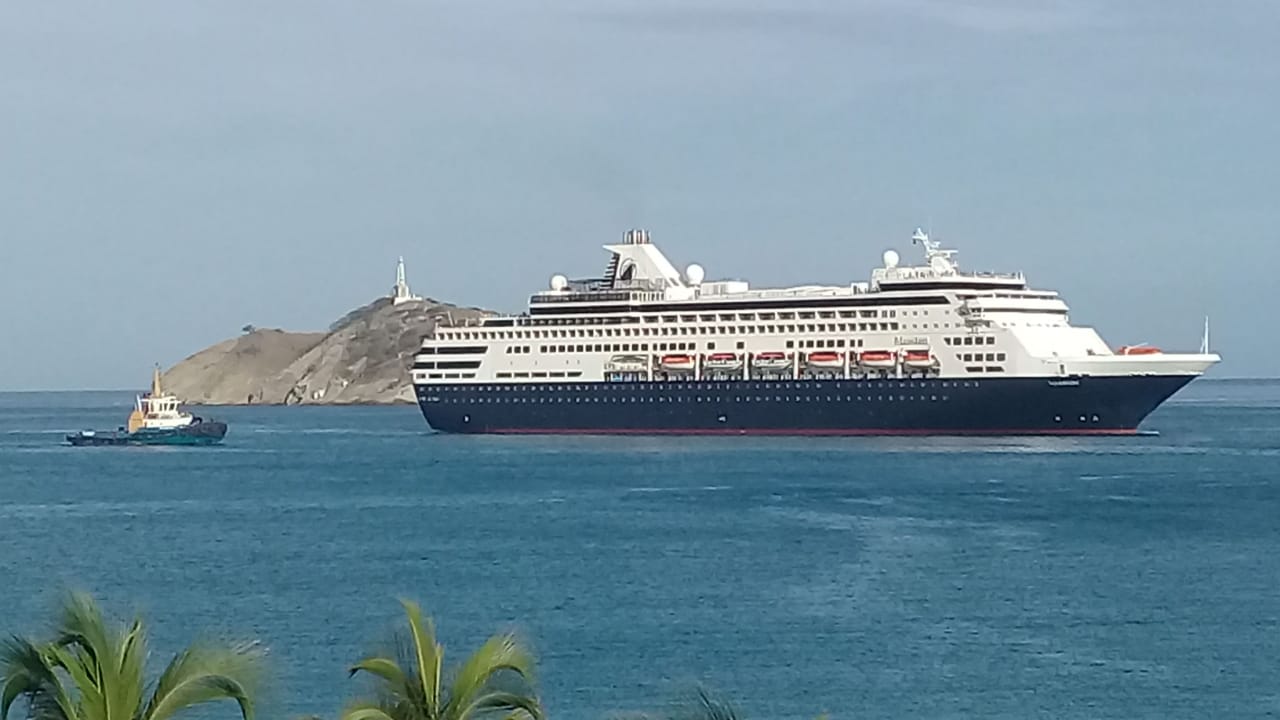 1.037  pasajeros y 601 tripulantes llegaron a Santa Marta a bordo del crucero MS Maasdam