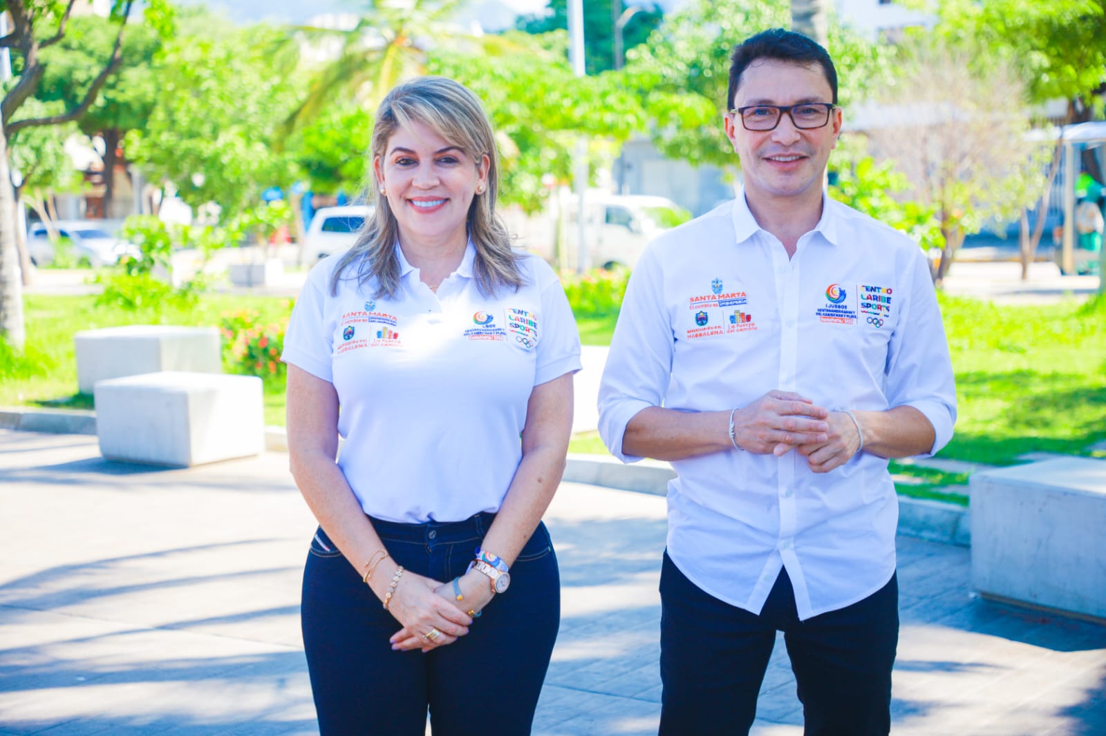 Gobernador y Alcaldesa sustentan candidatura de Santa Marta a los Juegos Panamericanos Junior 2025