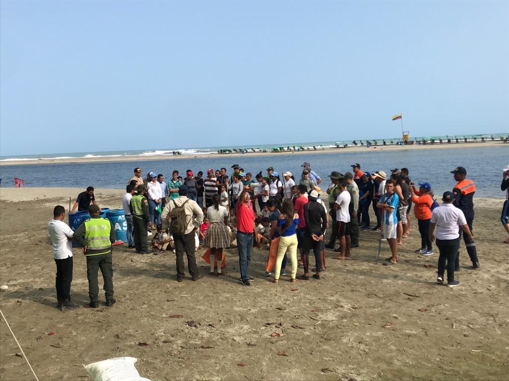 La Alcaldía del Cambio recogió Cuatro toneladas de basura, en Buritaca La Alcaldía del Cambio recogió Cuatro toneladas de basura, en Buritaca