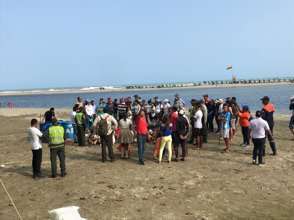 La Alcaldía del Cambio recogió Cuatro toneladas de basura, en Buritaca