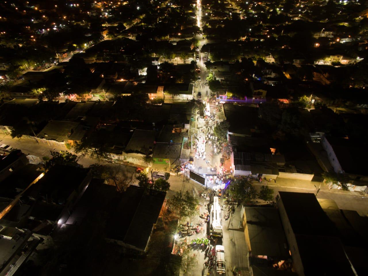 Pastrana: segundo barrio de Santa Marta con 100% de luminarias LED