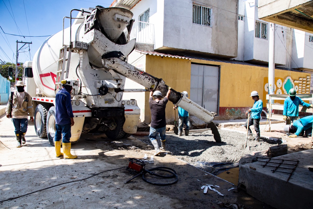 Obra de la calle 14 de Gaira se encuentra en su recta final