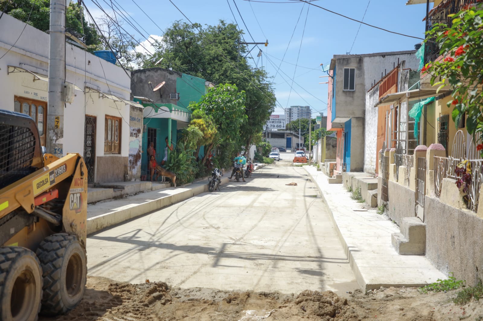 Obra de la calle 14 de Gaira se encuentra en su recta final