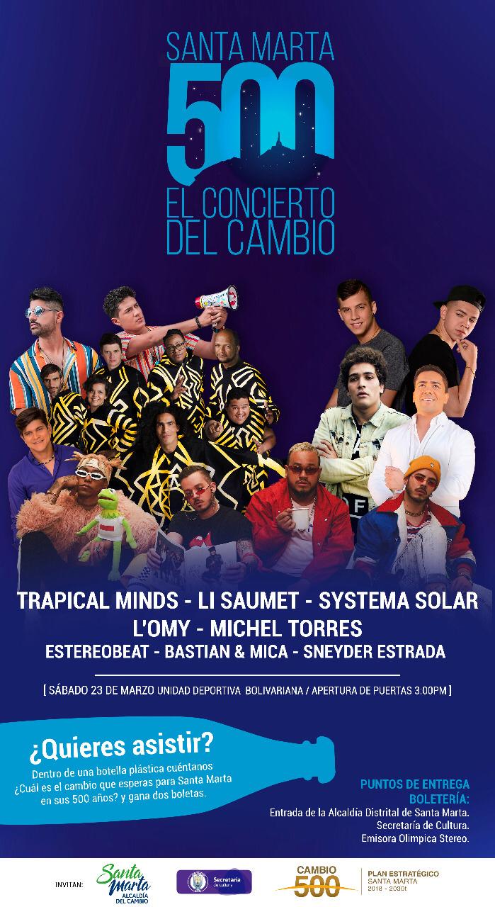 'Santa Marta 500', el concierto del cambio 'Santa Marta 500', el concierto del cambio