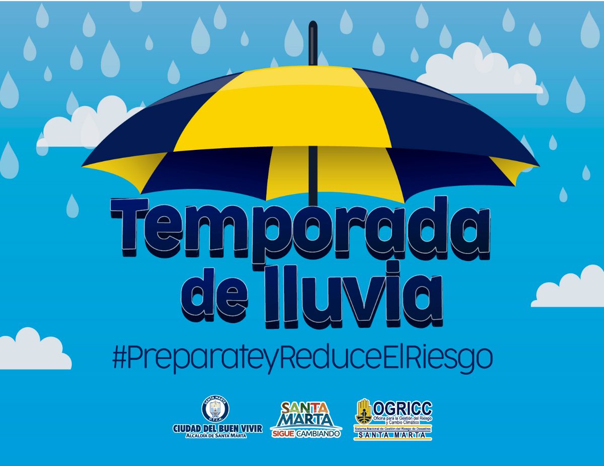 Primeras lluvias en Santa Marta por temporada de huracanes