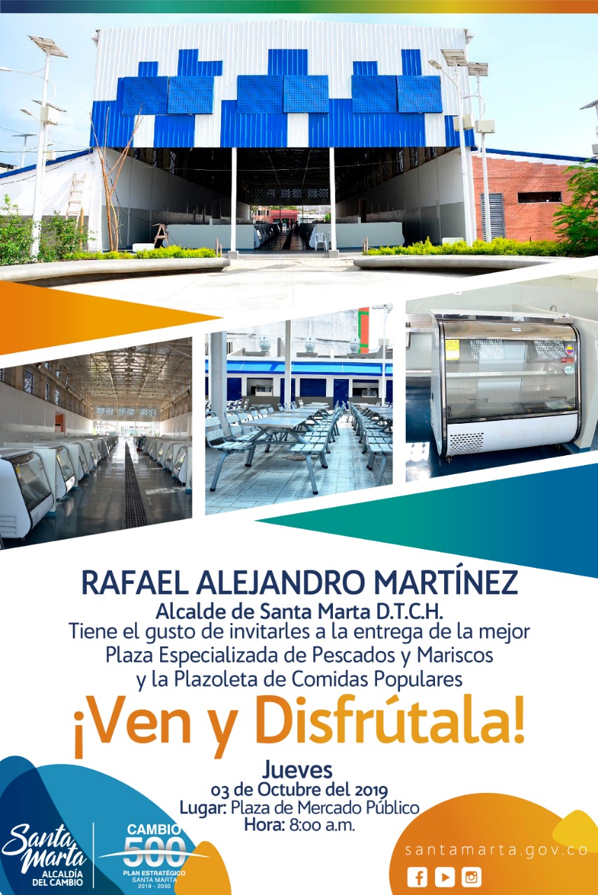 Mañana, puesta en funcionamiento de la Plaza Especializada de Pescados y la Plaza de Comida Popular Mañana, puesta en funcionamiento de la Plaza Especializada de Pescados y la Plaza de Comida Popular