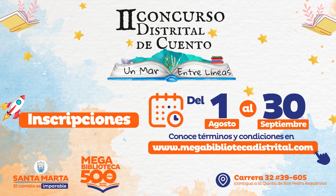 Ultimo día para participar en el II Concurso Distrital de Cuento “Un Mar Entre Líneas”