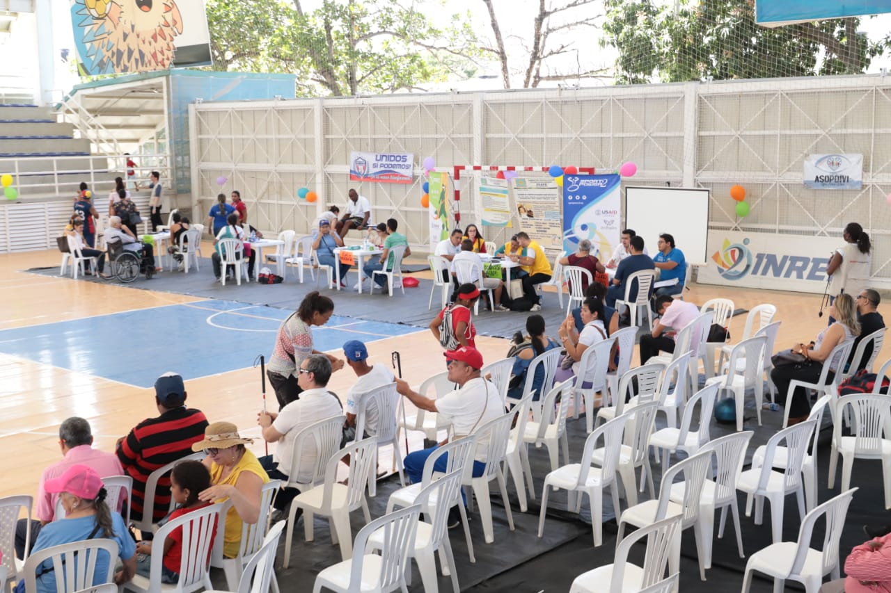 90 personas con discapacidad se beneficiaron de Feria de Servicios Interinstitucionales
