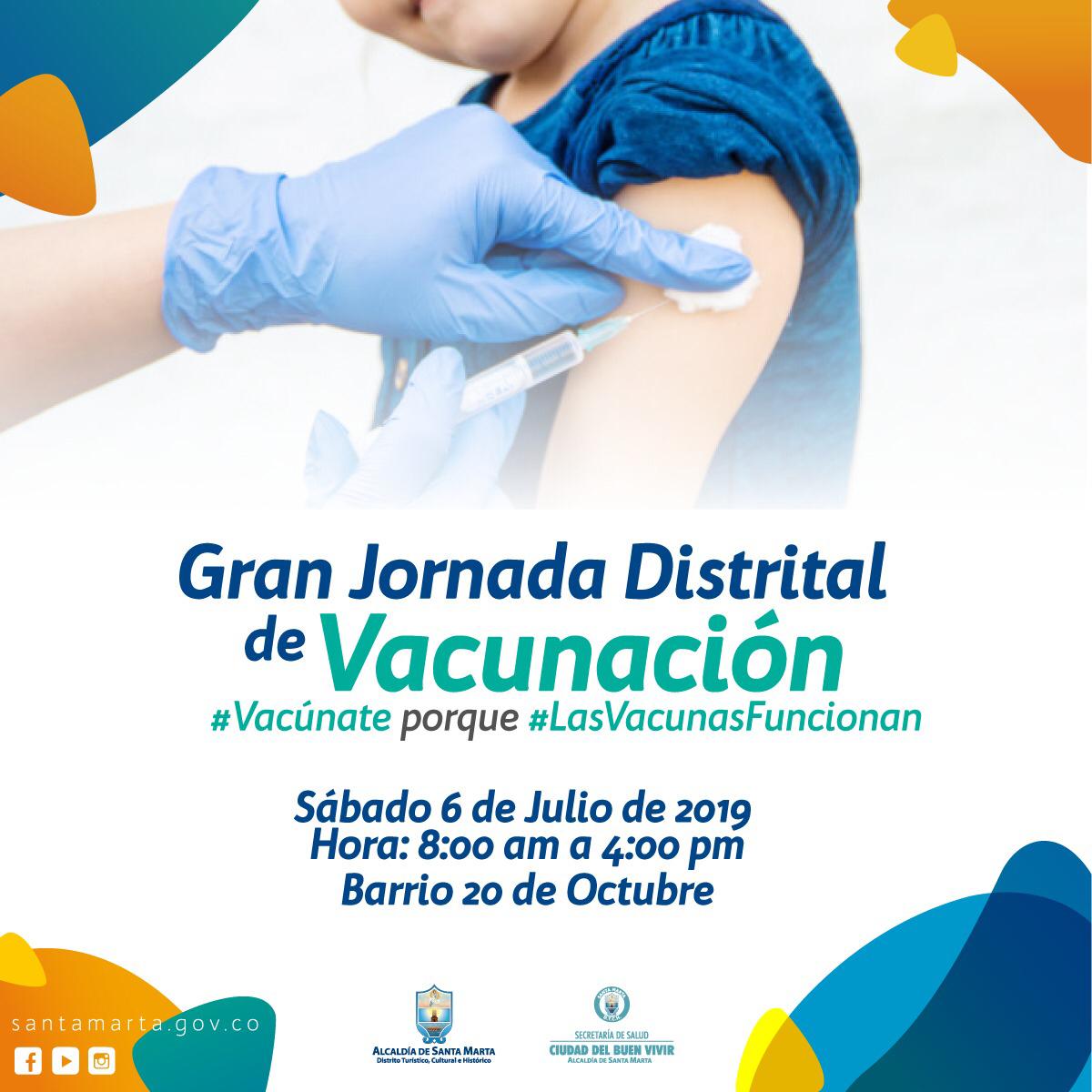 Este sábado es la IV Jornada Distrital de Vacunación