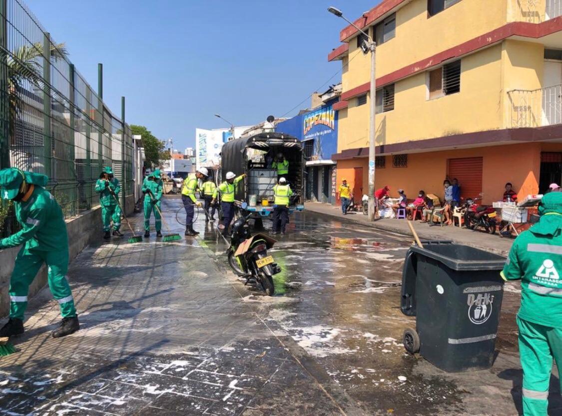 UDEP desarrolla jornada de limpieza y desinfección en el mercado UDEP desarrolla jornada de limpieza y desinfección en el mercado
