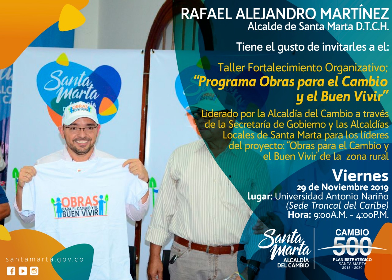 Alcaldía del Cambio realiza taller para líderes de comunidades beneficiadas en las Obras Rurales Alcaldía del Cambio realiza taller para líderes de comunidades beneficiadas en las Obras Rurales