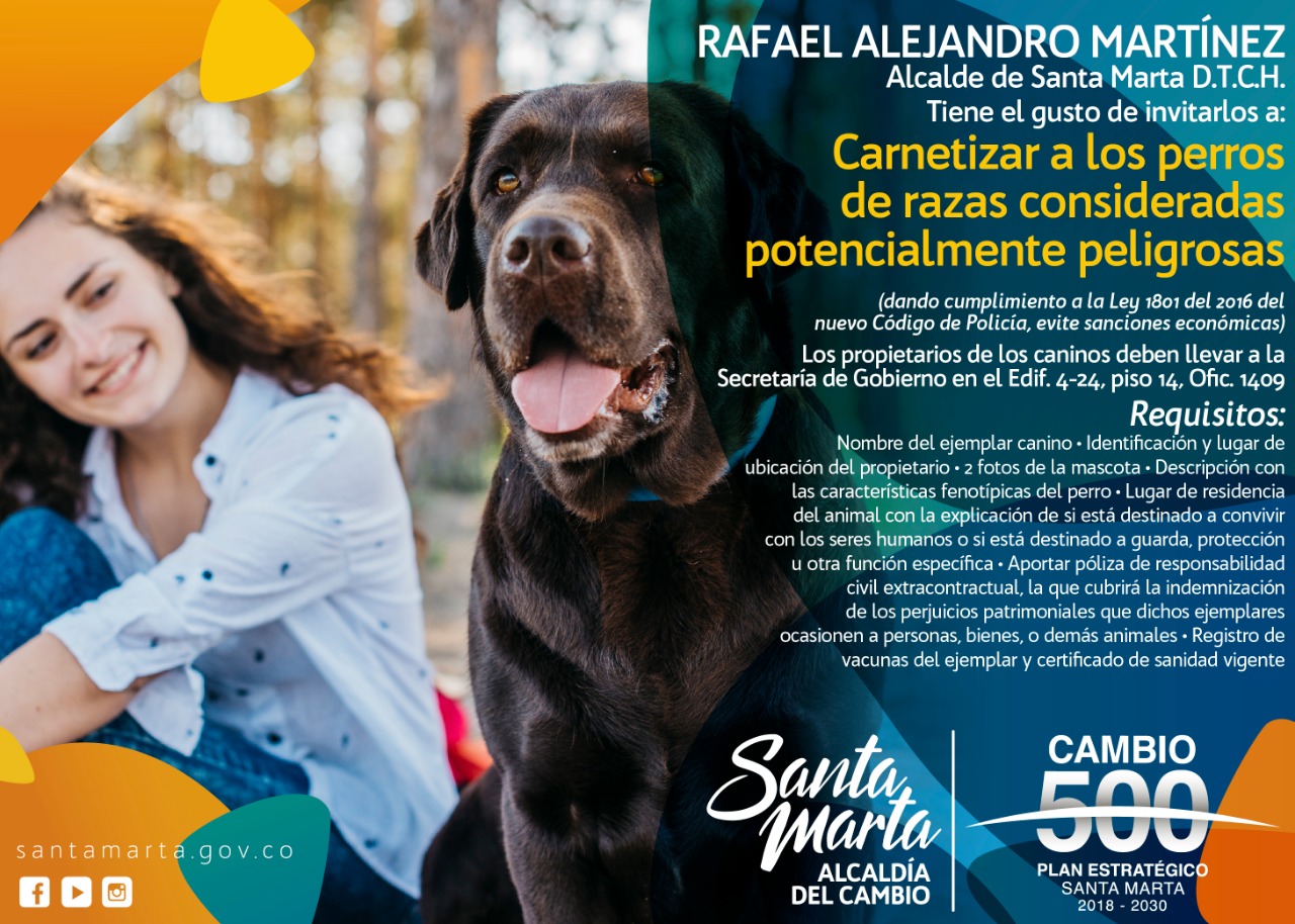 Carnetización de caninos ‘potencialmente peligrosos’ en la Secretaría de Gobierno