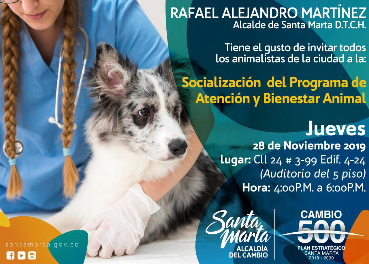 Socialización del Programa de Atención y Bienestar Animal