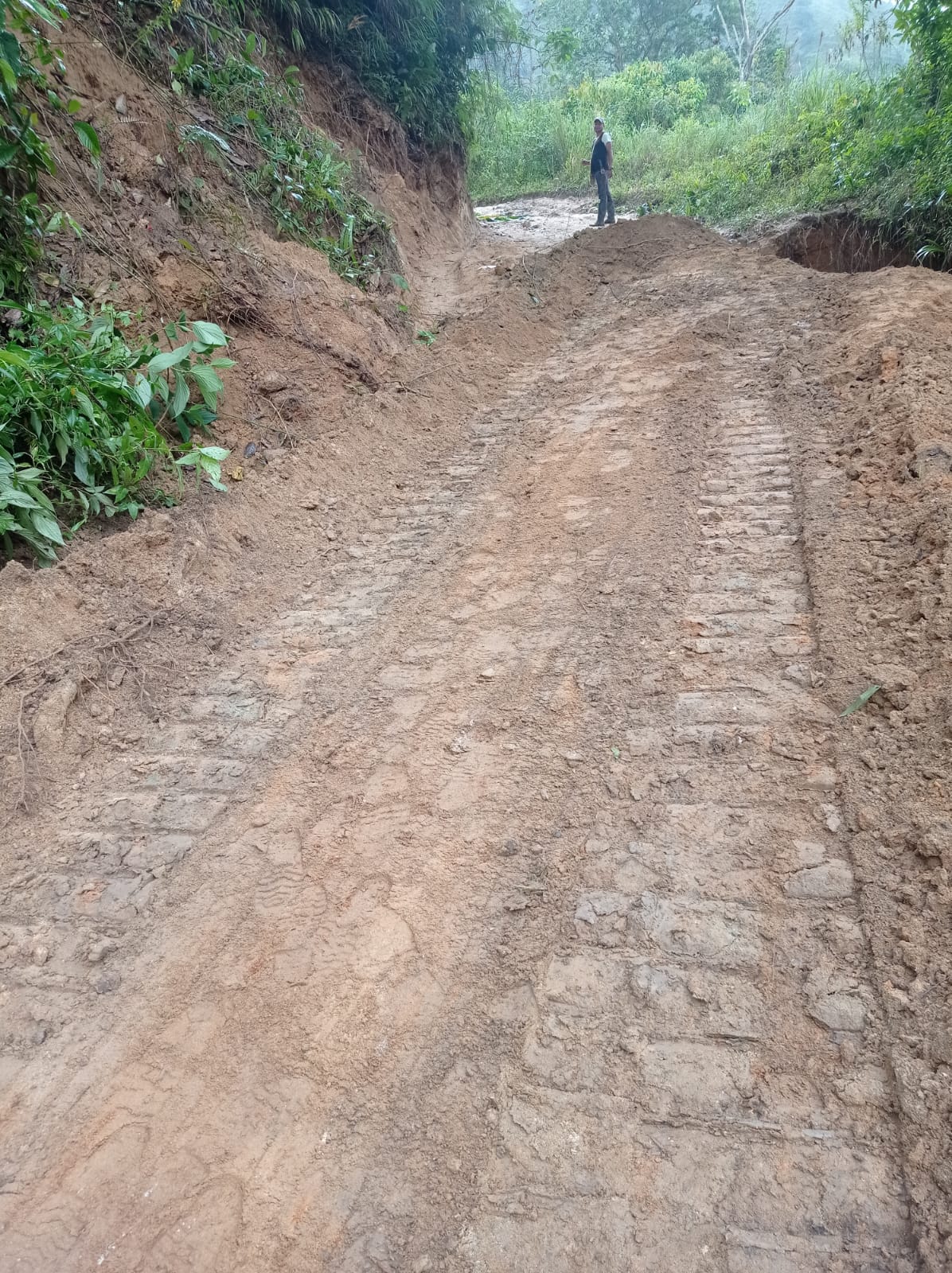 Alcaldía inspecciona avance de intervenciones en vías de la zona rural del Distrito