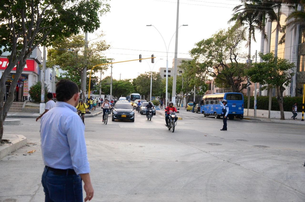 Alcaldía de Santa Marta habilitó tramo vial de la calle 22 con 19, donde se construye colector pluvial Jardín
