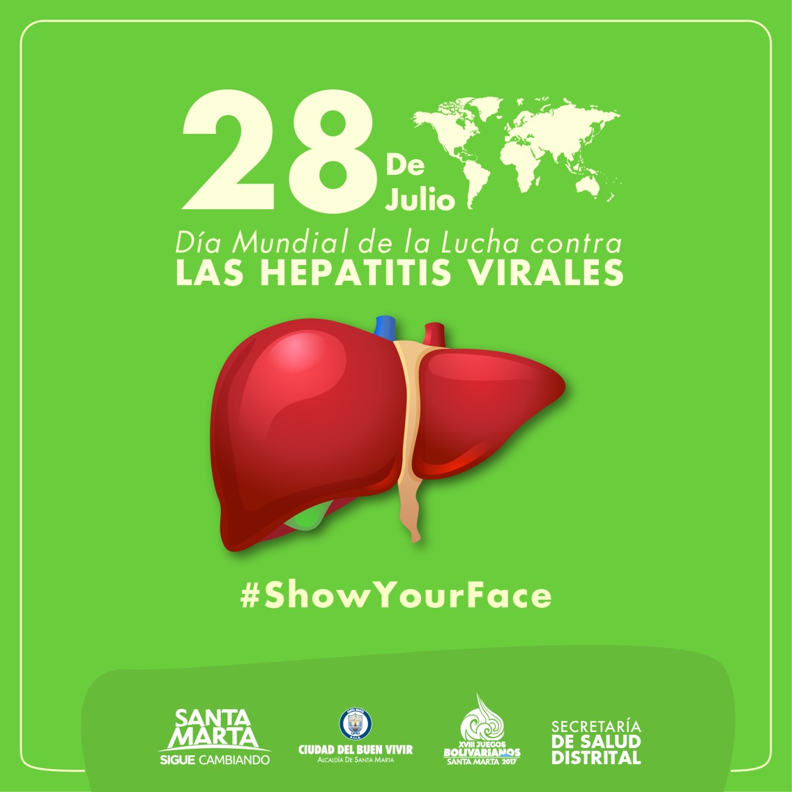 El 28 de julio el mundo se une para decirle No a las Hepatitis Virales