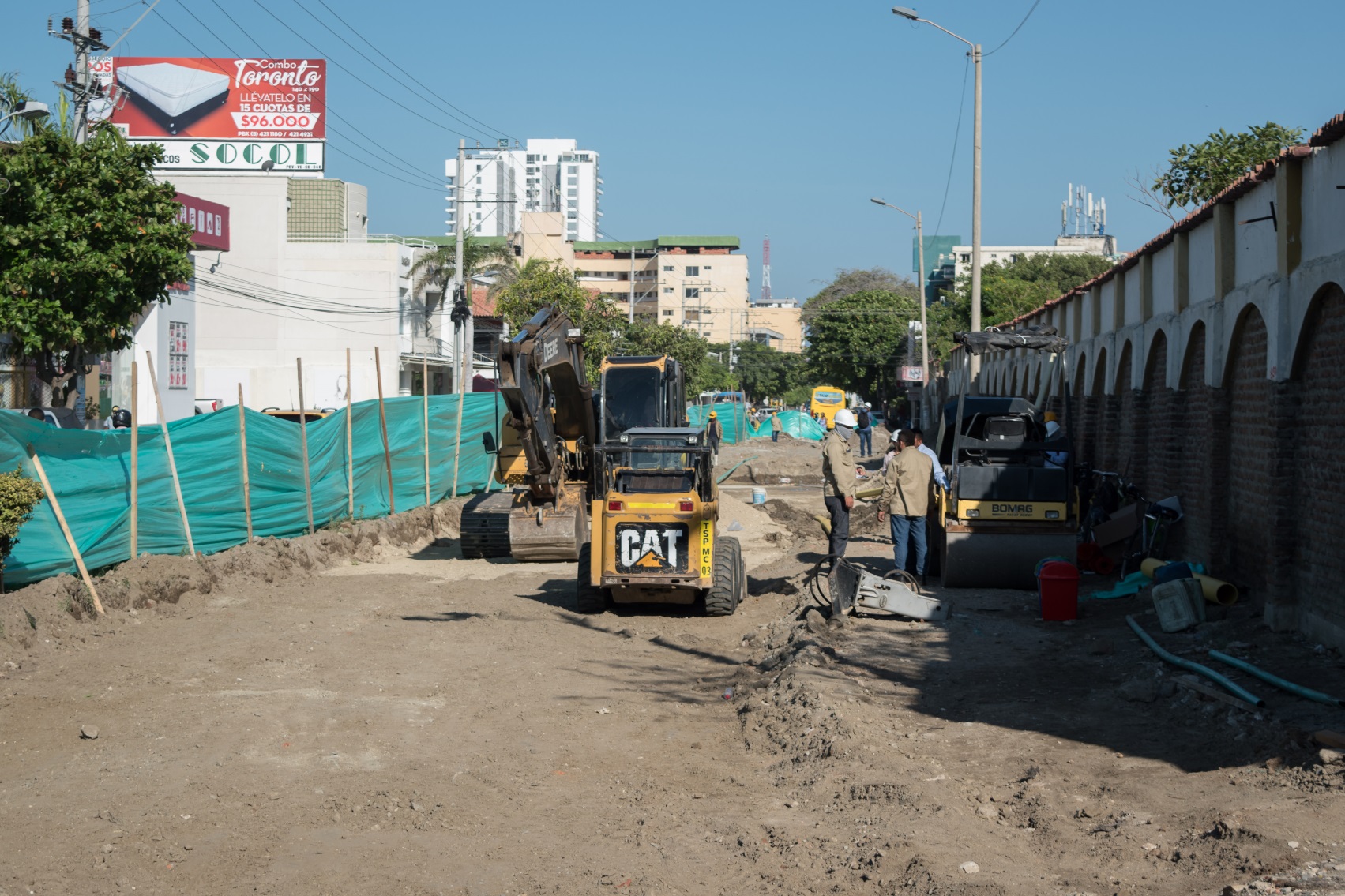 Se reinician las obras de la calle 22 y avenida del Ferrocarril