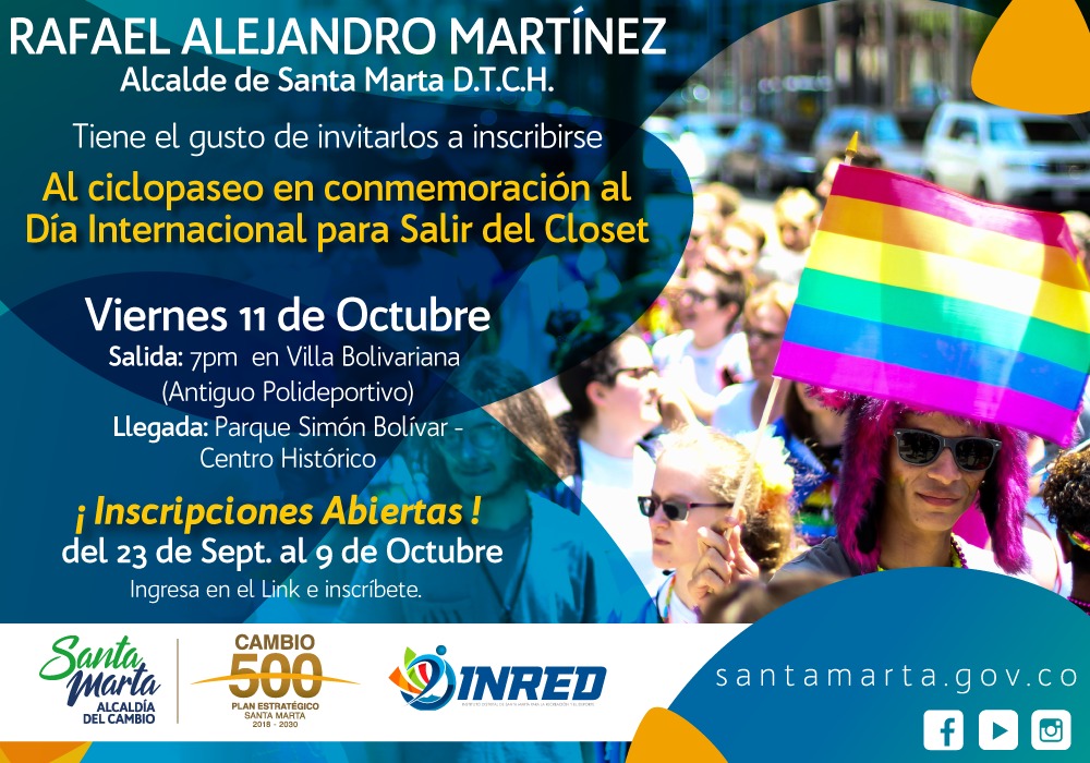 Alcaldía del Cambio organiza Ciclopaseo en conmemoración del Día Internacional para Salir del Closet Alcaldía del Cambio organiza Ciclopaseo en conmemoración del Día Internacional para Salir del Closet