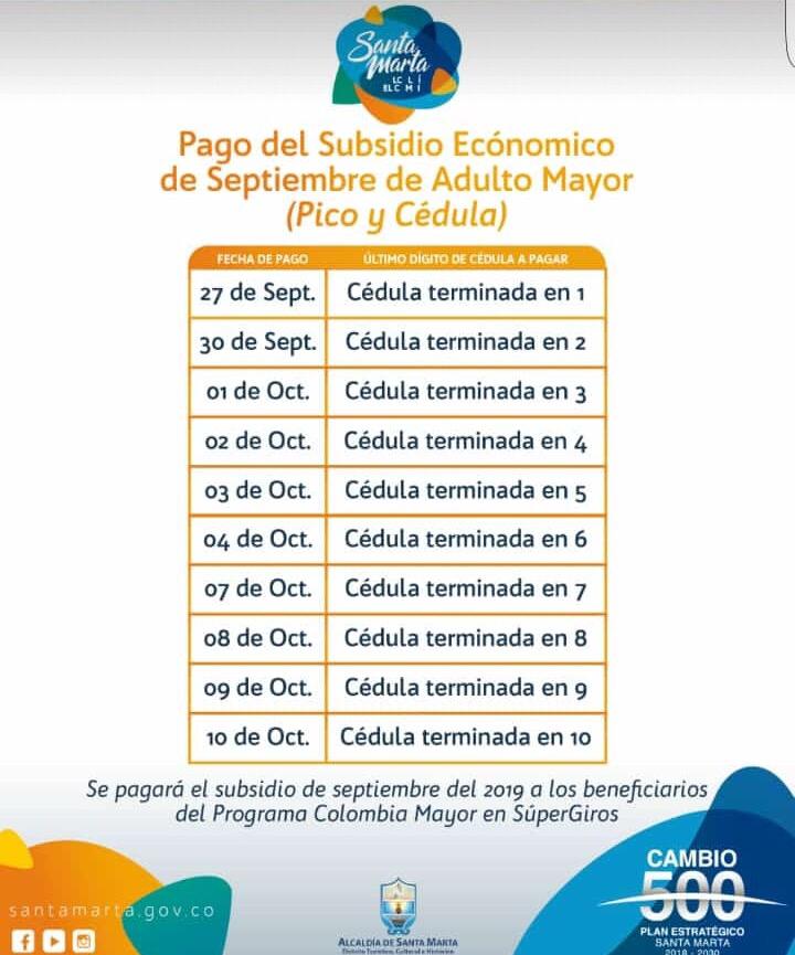 ‘Pico y Cédula’ para pago del Subsidio del Adulto Mayor en la Alcaldía del Cambio ‘Pico y Cédula’ para pago del Subsidio del Adulto Mayor en la Alcaldía del Cambio