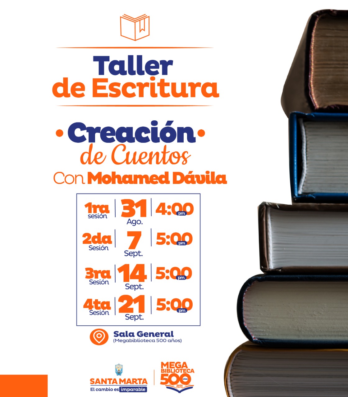 Inicia taller de escritura gratuito en la Megabiblioteca 500 Años