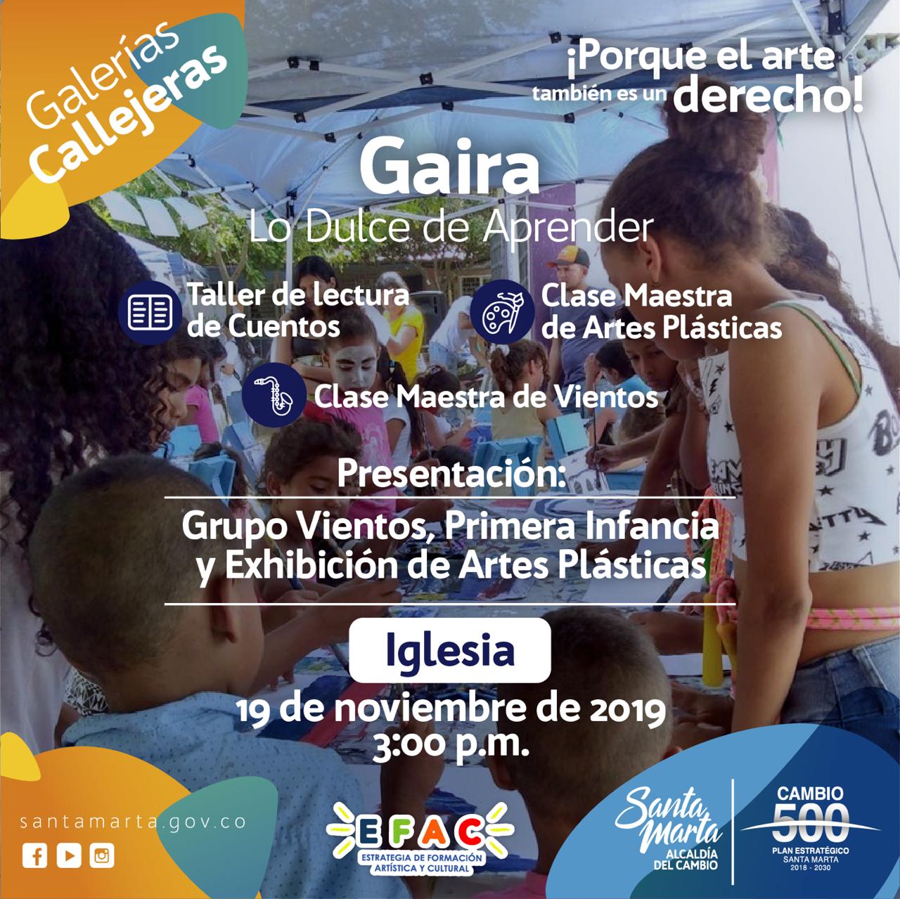 A 'Gaira la Dulce' llega Galería Callejera EFAC A 'Gaira la Dulce' llega Galería Callejera EFAC