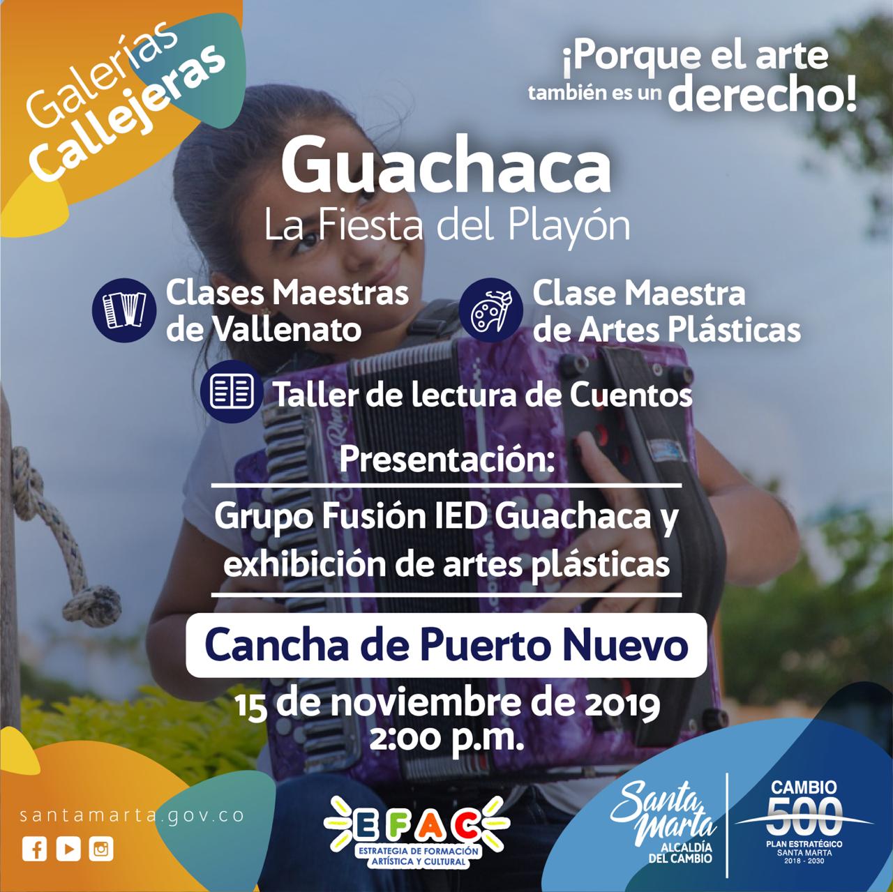 Galerías Callejeras llegan a la zona rural de Santa Marta con la 'Fiesta del Playón'