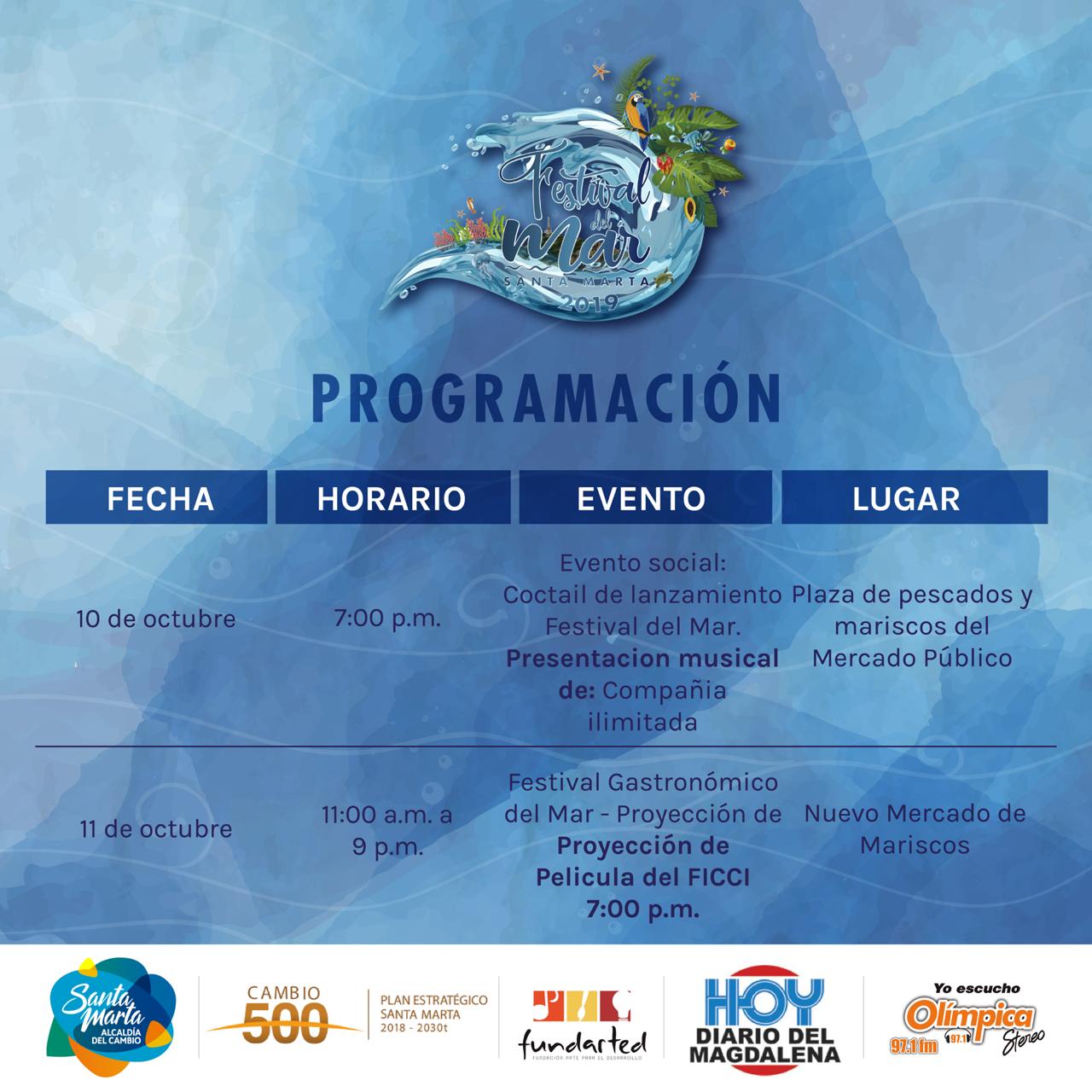 Programación oficial Festival del Mar