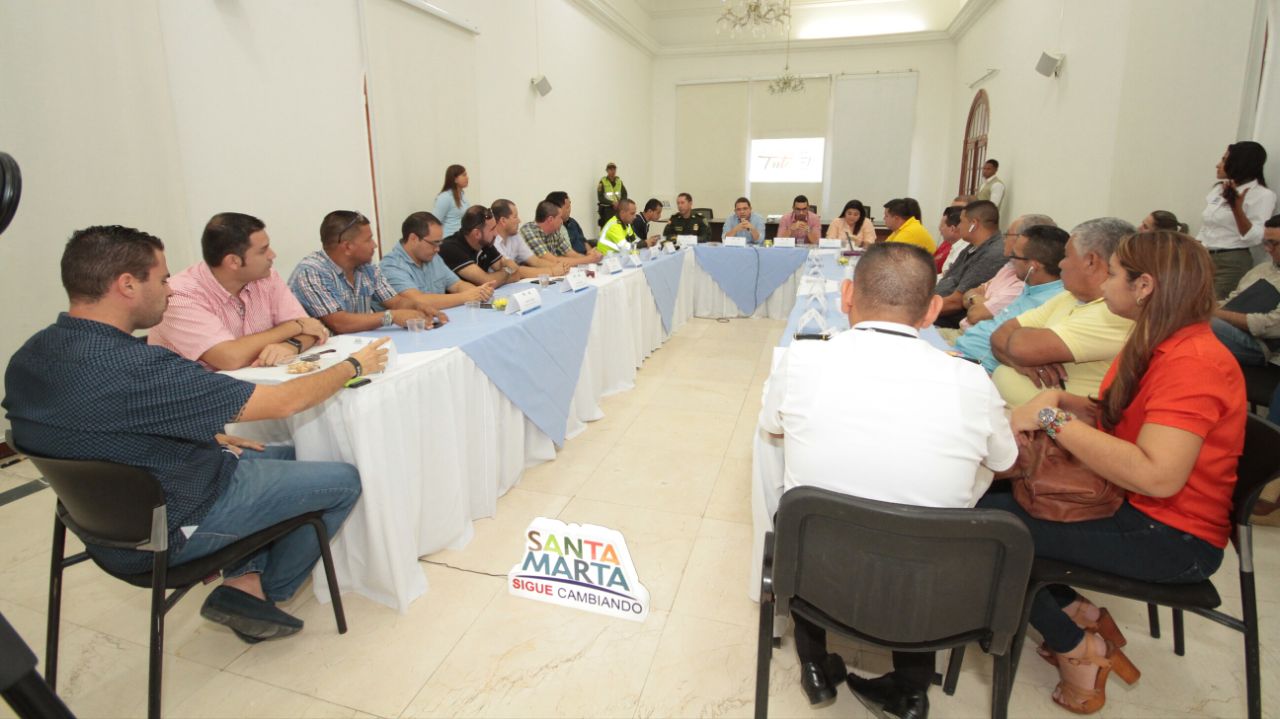 Encuentro que tuvo el Alcalde Martinez con representantes del gremio de taxistas