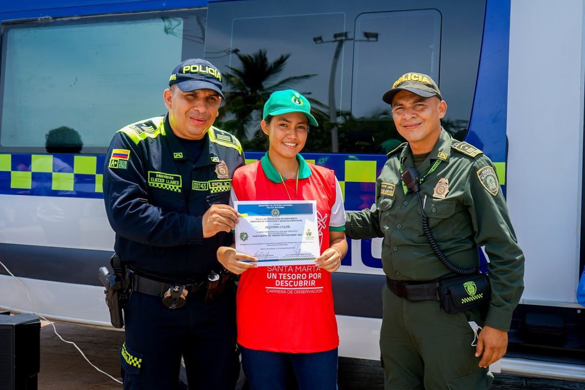 Centro Histórico fue epicentro de la carrera de observación "Santa Marta, un tesoro por descubrir"