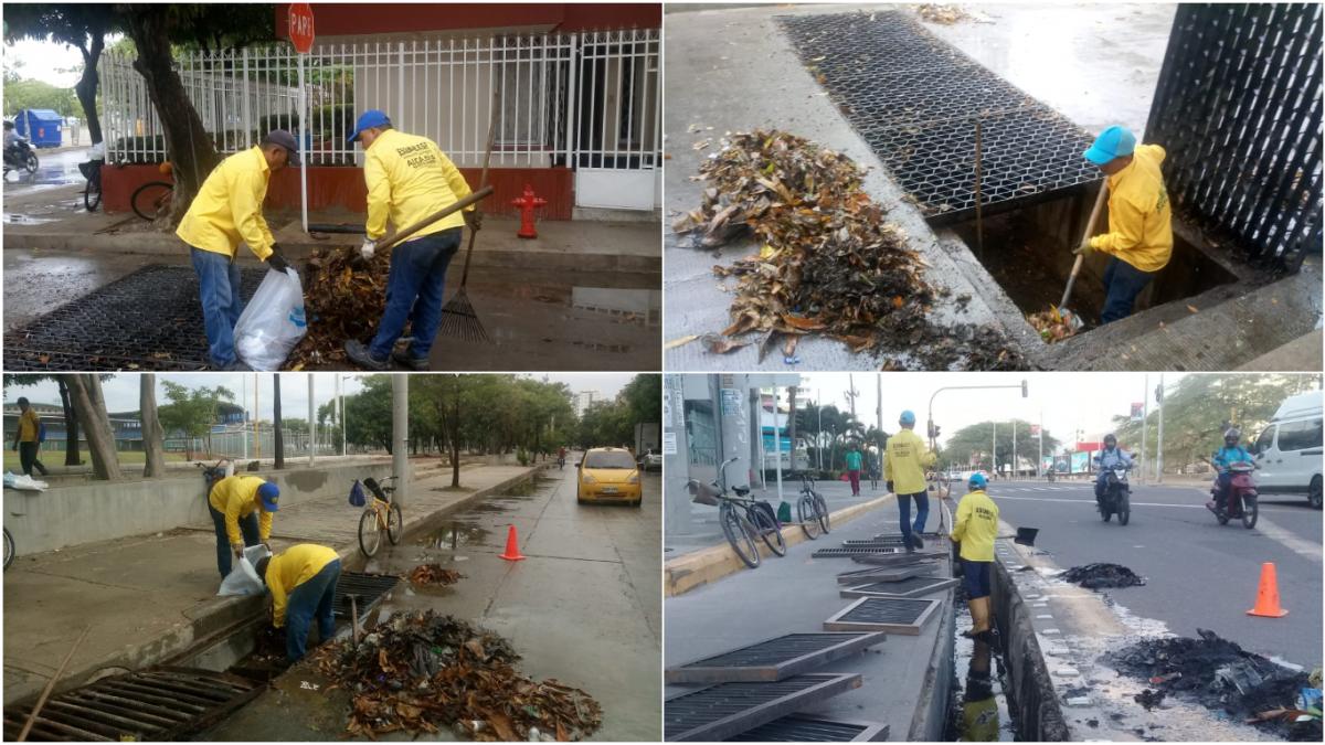 Essmar realiza limpieza de rejillas, canales pluviales y mantenimiento a red de alcantarillado