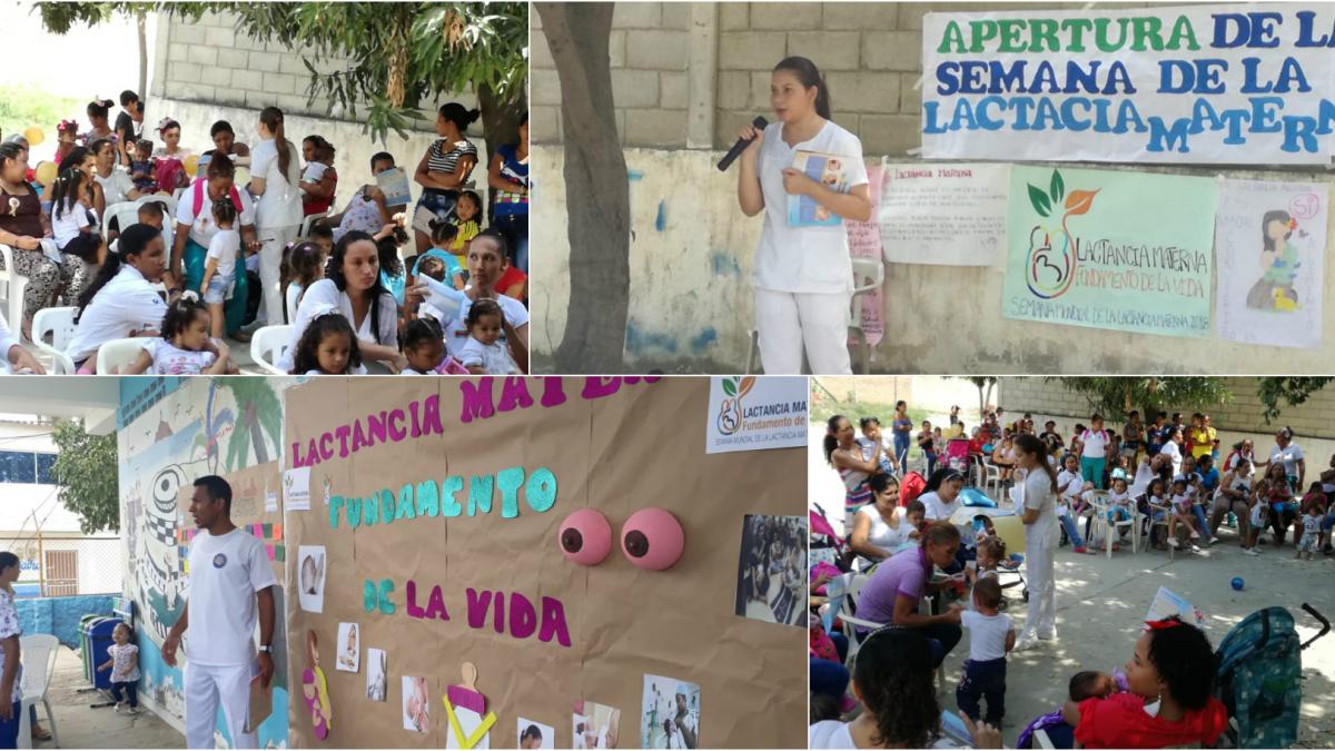 La ESE Distrital continúa realizando actividades en el mes de la lactancia materna