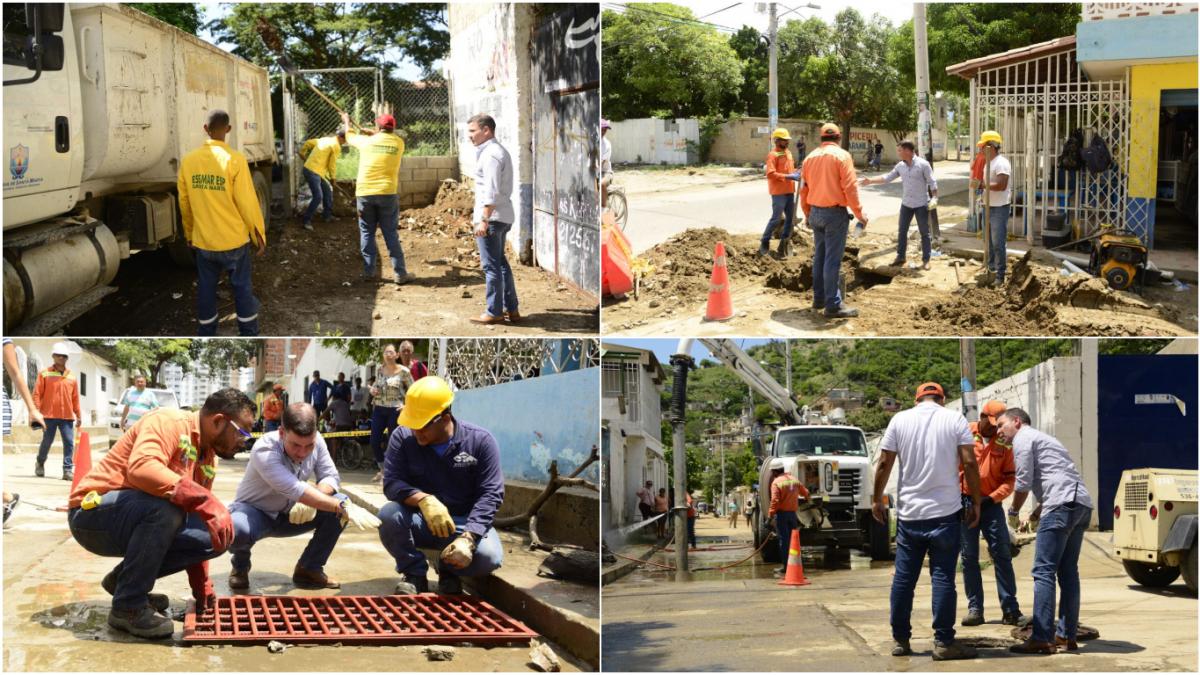 Continúan los recorridos del gerente de la Essmar, José Dajud, en distintos sectores de la ciudad