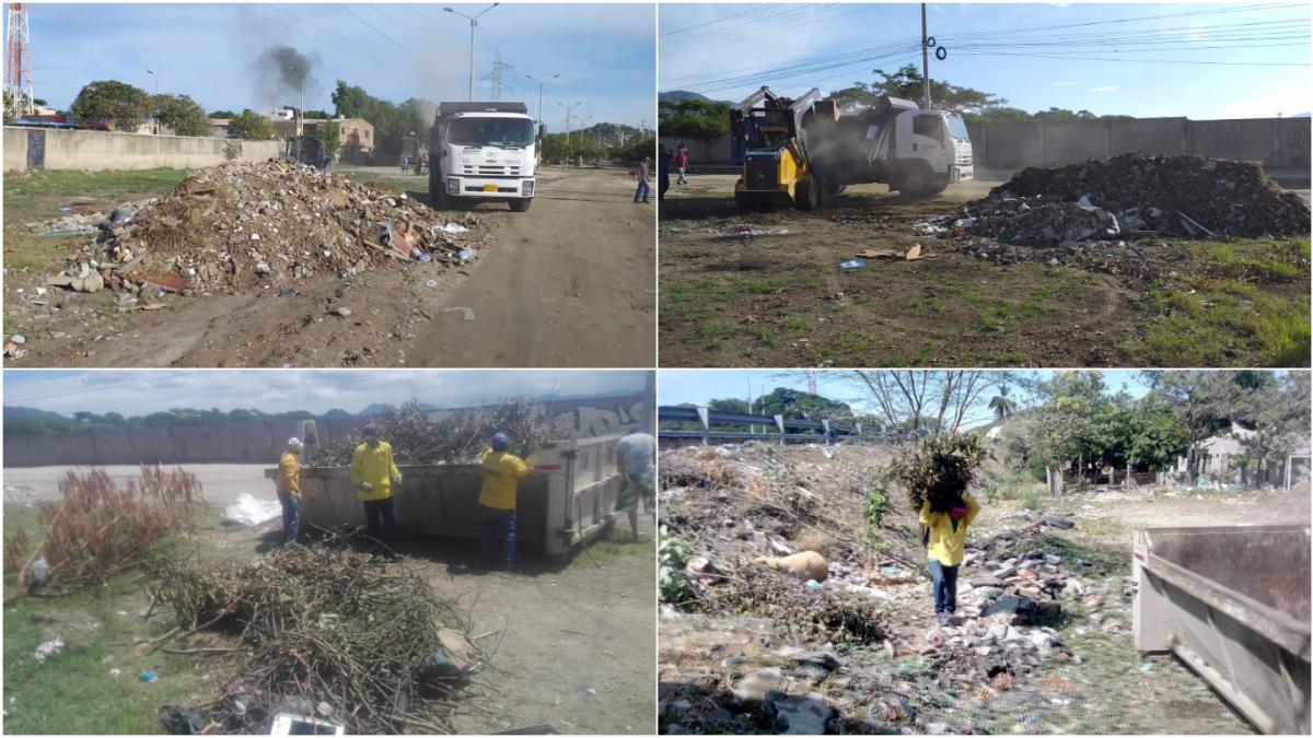 Essmar retiró 260 toneladas de residuos de construcción y demolición arrojados en la vía pública