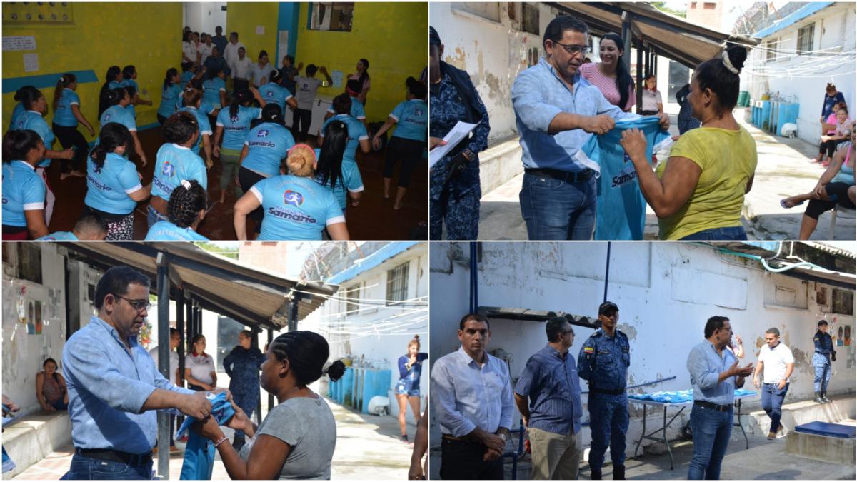 Alcaldía del Cambio entregó uniformes al grupo 'Muévete Samario' de la cárcel Rodrigo de Bastidas