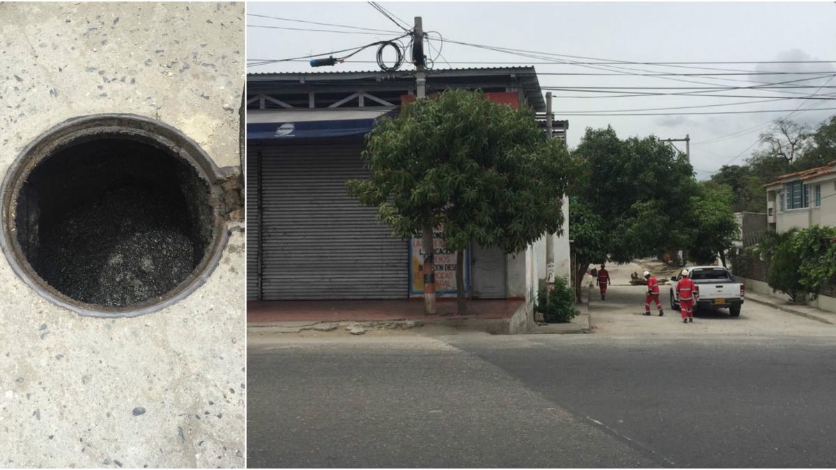 Dadsa cierra serviteca para contrarrestar el taponamiento de manholes en Gaira