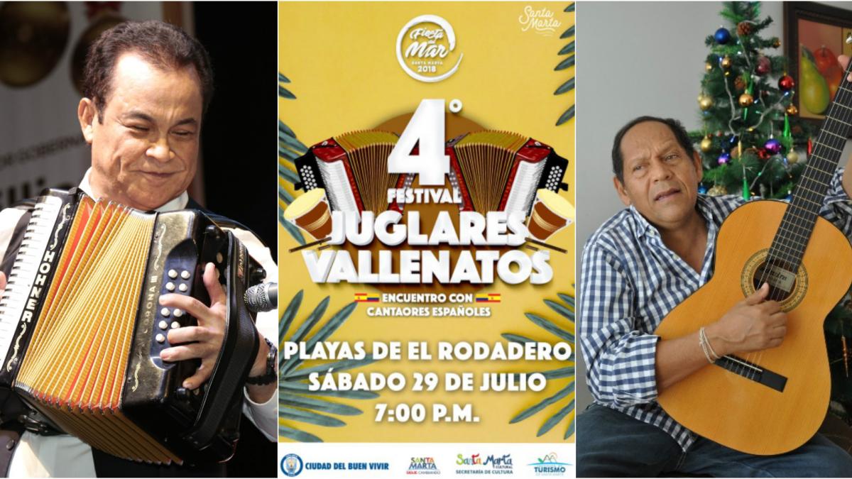 Alfredo Gutiérrez, Carlos Huertas y Rosendo Romero estarán en el Festival de Juglares Vallenatos