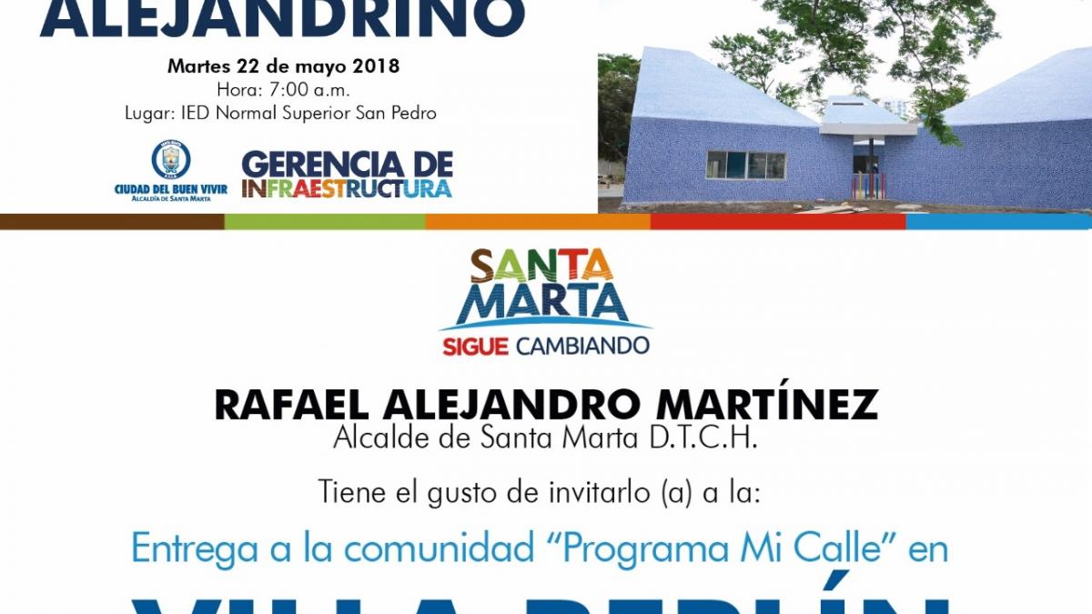 Alcalde Martínez entrega Jardín Infantil y pone en funcionamiento nueva vía pavimentada