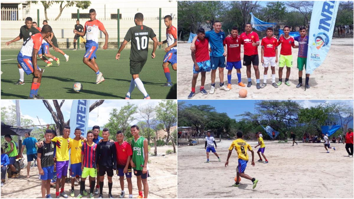 Inred inicia torneo relámpago de fútbol en el barrio 20 de Octubre