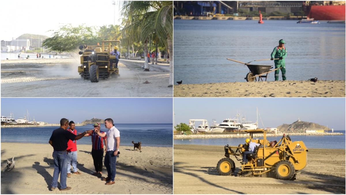 Essmar realizó oxigenación de playa en la Bahía de Santa Marta y en ‘Los Cocos’