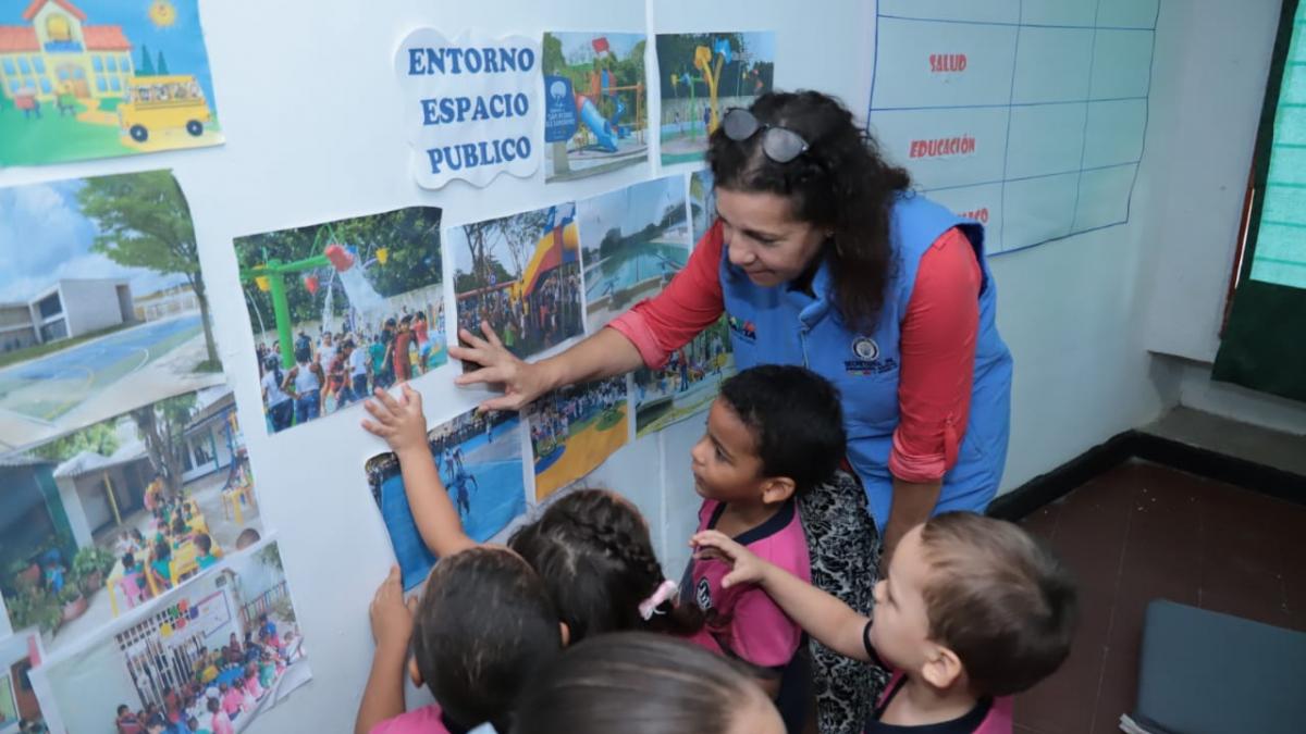 Distrito realizó diálogo ciudadano con niños del Hogar Infantil Los Almendros