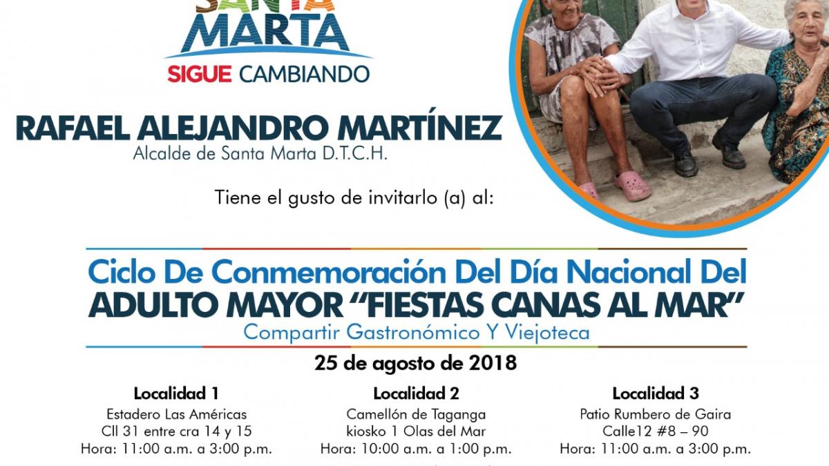 Santa Marta conmemora Día del Adulto Mayor con el ciclo: ‘Fiestas Canas al Mar’