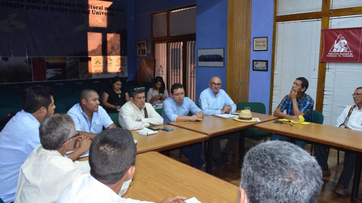 Alcalde dialogó con Cafeteros