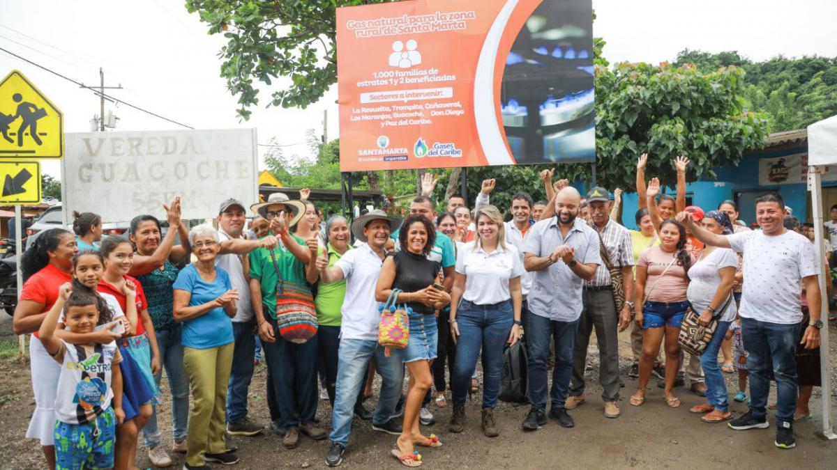 "Llevando gas domiciliario a la zona rural, el Gobierno del Cambio le sigue cumpliendo a los samarios": alcaldesa Virna Johnson